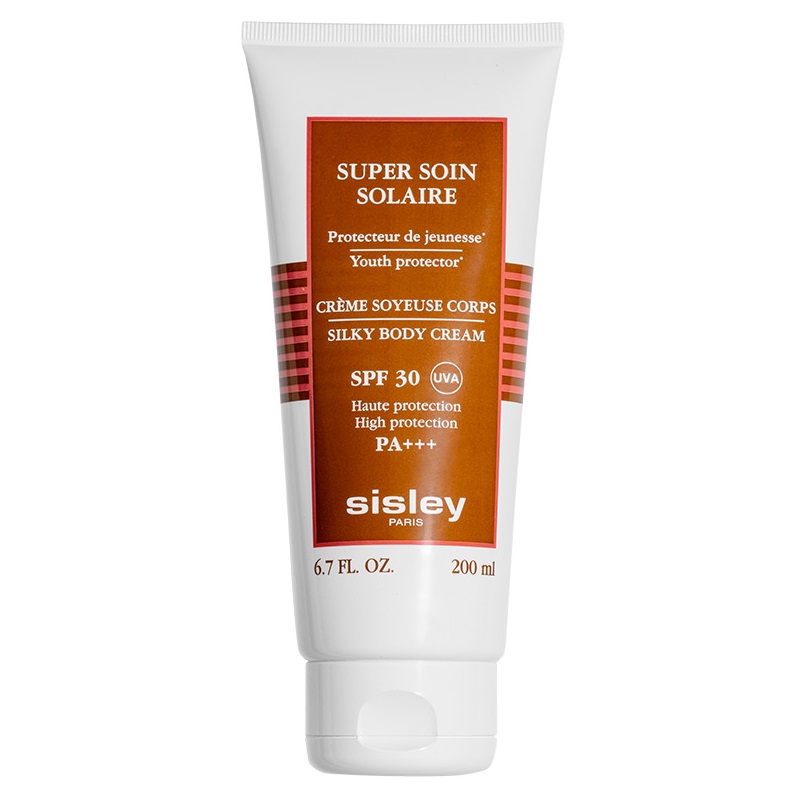 

Защитный солнцезащитный крем для тела с SPF30 super soin solaire silky body cream spf 30 Sisley, 200 мл