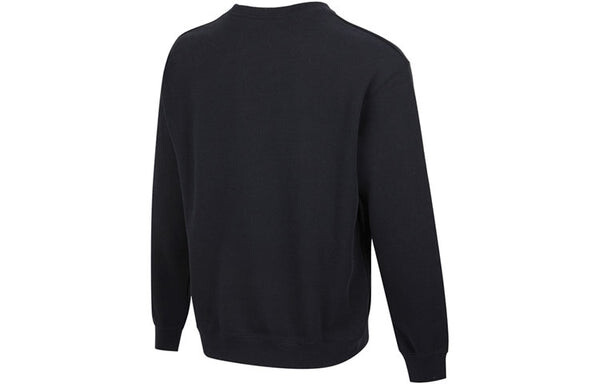 Толстовка Men's Air Jordan Logo Alphabet Embroidered Sports Round Neck Pullover Black, черный — фото 2