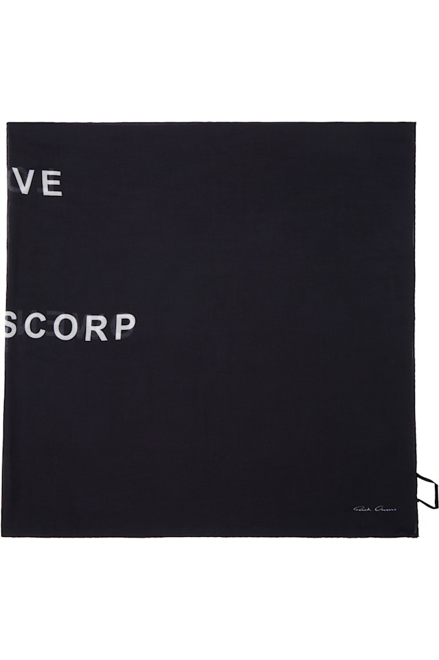 

Rick Owens Детский платок с принтом черного храма