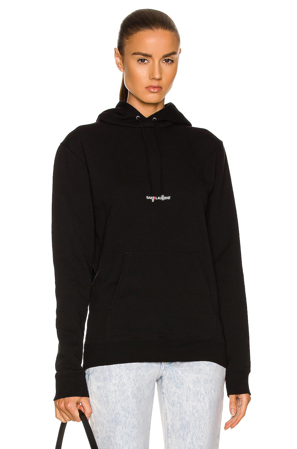 

Толстовка с логотипом Saint Laurent, цвет Noir & Blanc