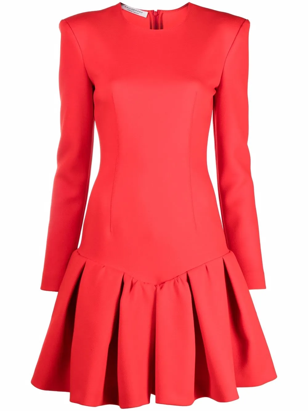 

Платье с длинными рукавами Philosophy Di Lorenzo Serafini, красный