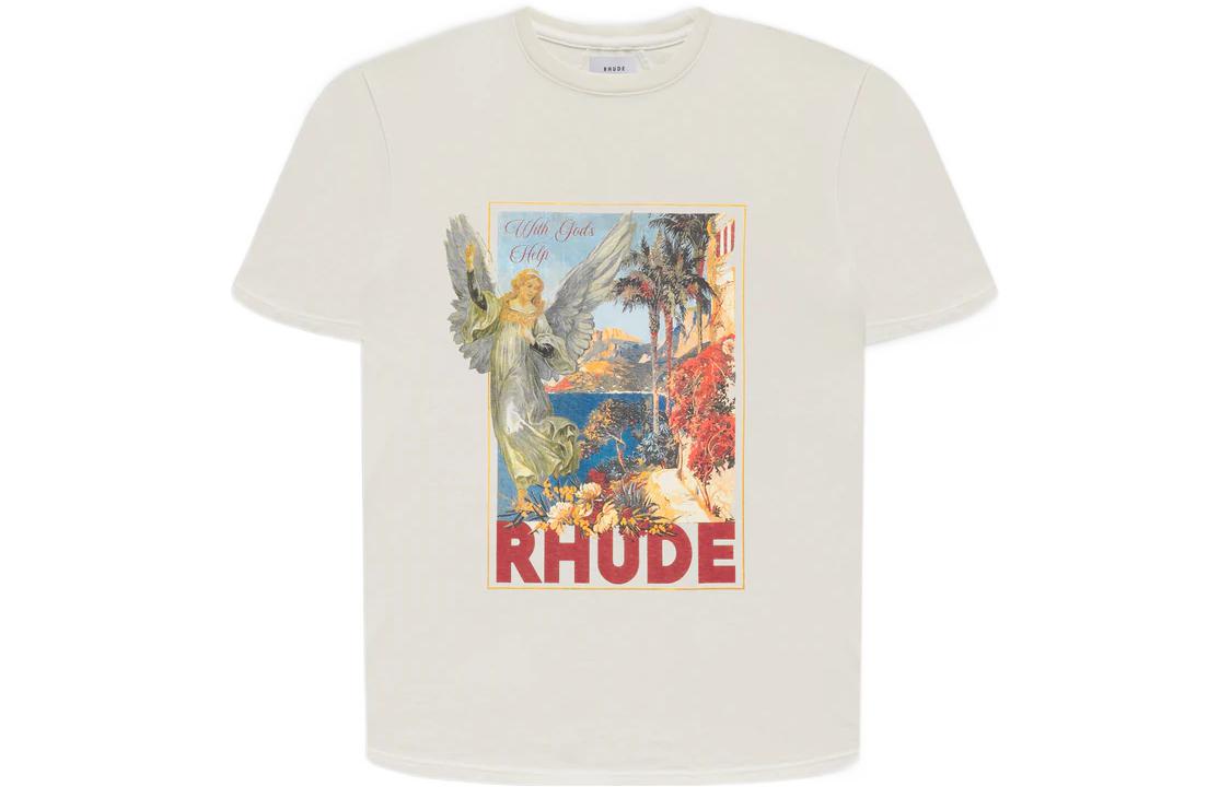 

Футболка унисекс экрю RHUDE