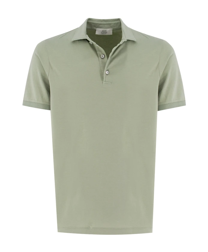 

Классическая хлопковая рубашка поло Mauro Ottaviani, зеленый