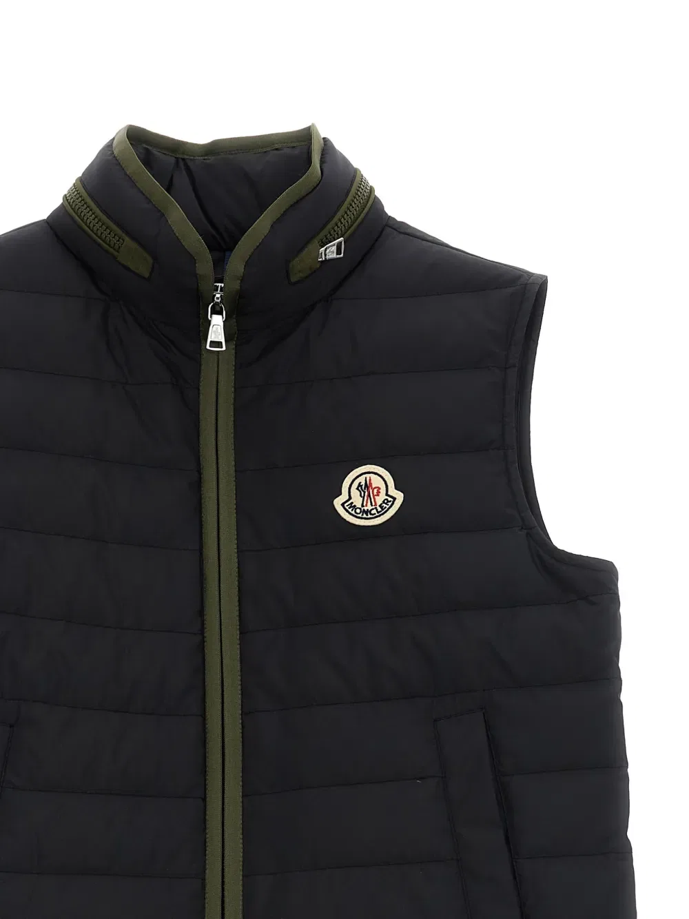 Стеганый жилет Ayten Moncler Enfant, черный — фото 3