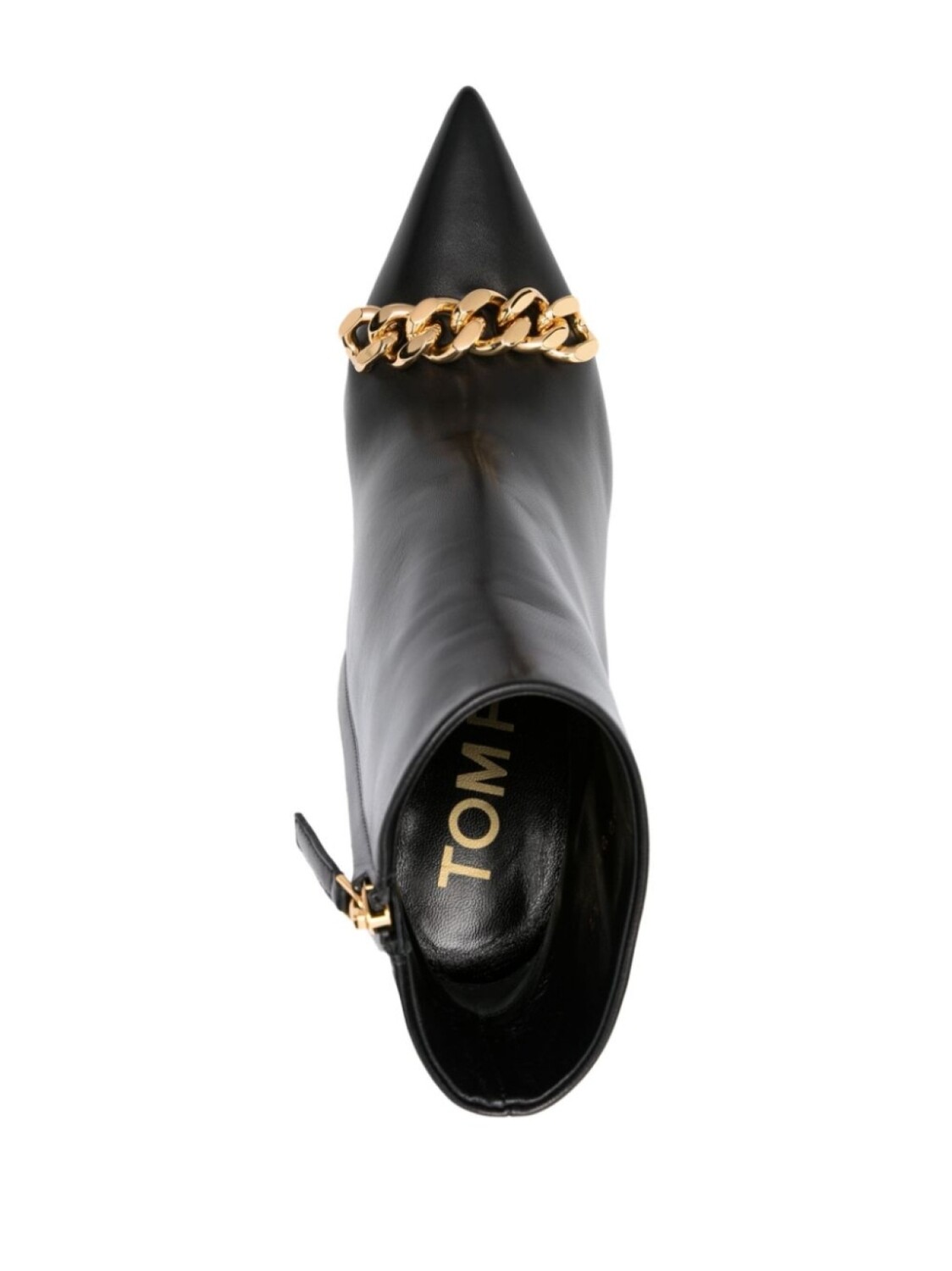 TOM FORD chain-detail leather ankle boots, черный — фото 4