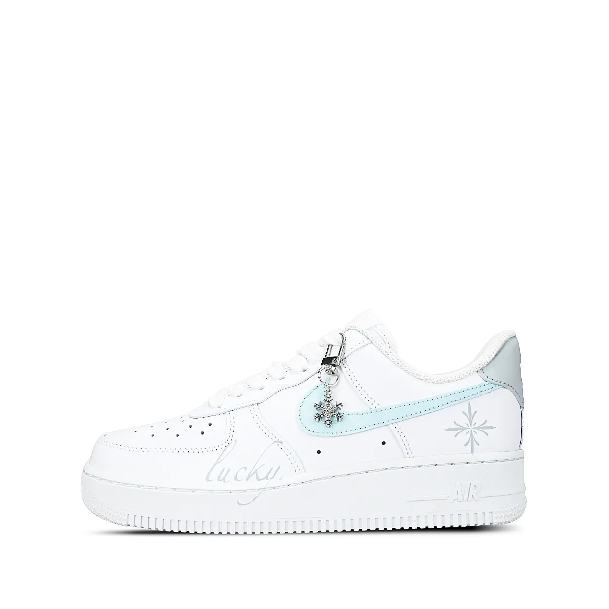 

Nike Air Force 1 LE Slip Resistant Low Top Kids' Skateboarding Shoes White Teenagers