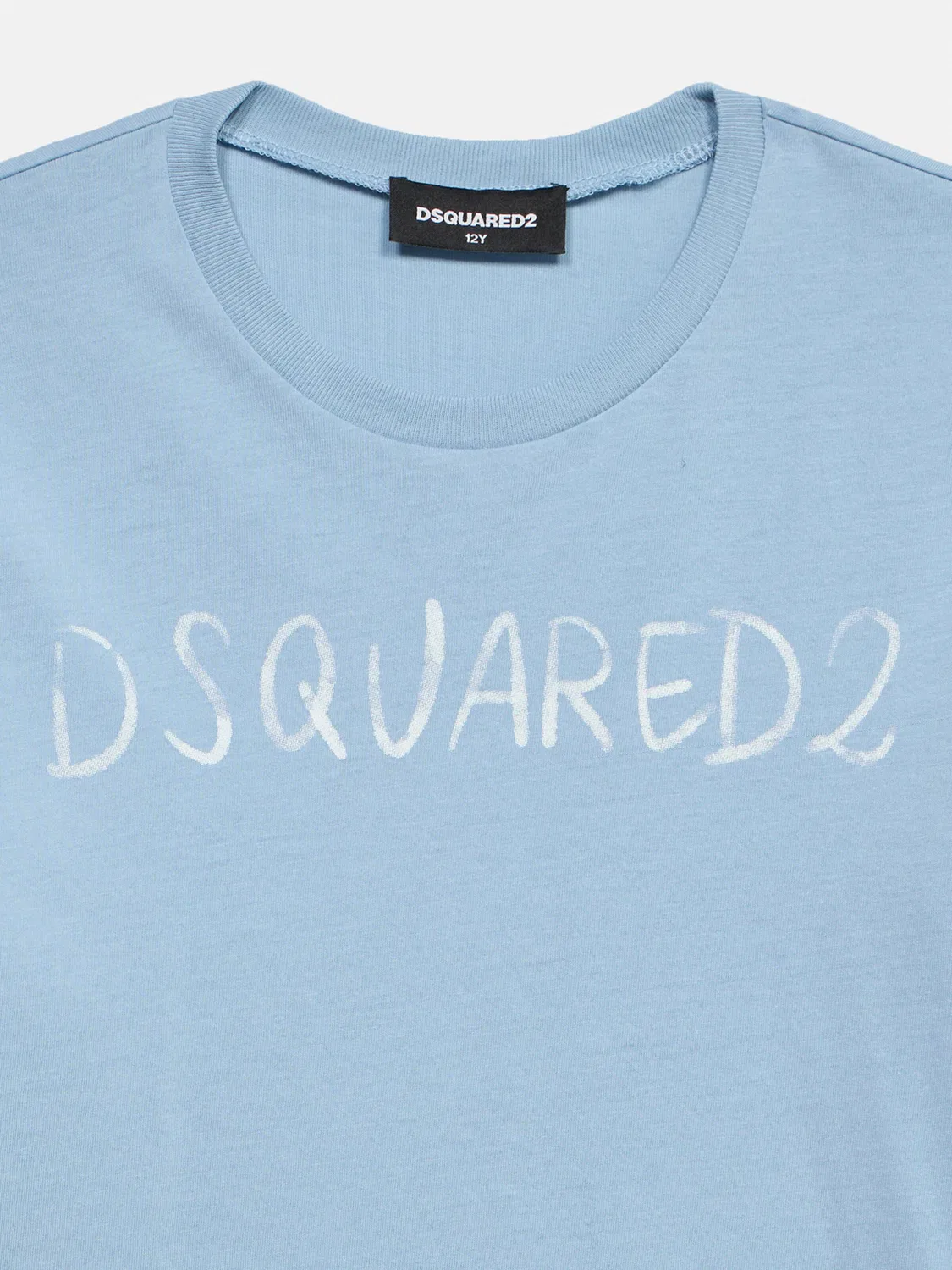 Футболка Dsquared2 светло-голубого цвета — фото 3