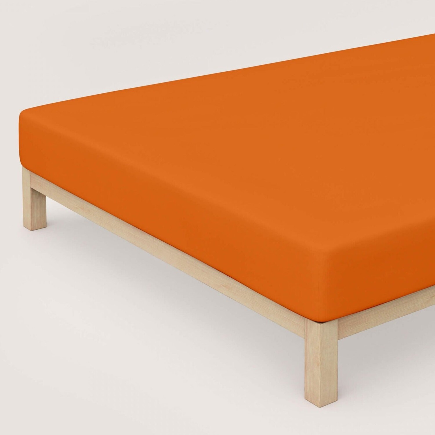 

Простыня из джерси без глажки Makò - Makò Daunex, апельсин, односпальный