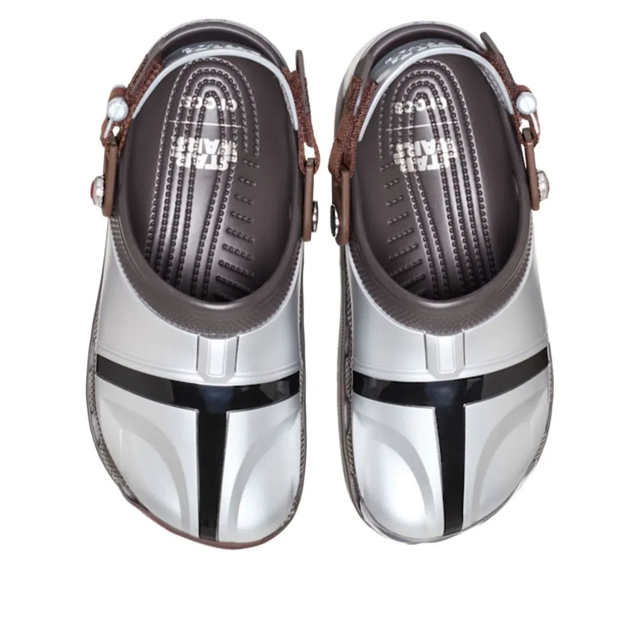 Сабо Crocs x Star Wars Classic Clog 'Mandalorian' 212997-90H, серебро — фото 3