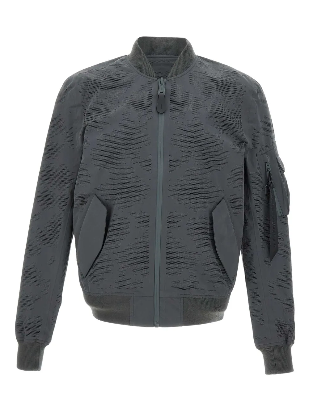 

Бомбер с карманами карго Alpha Industries, серый
