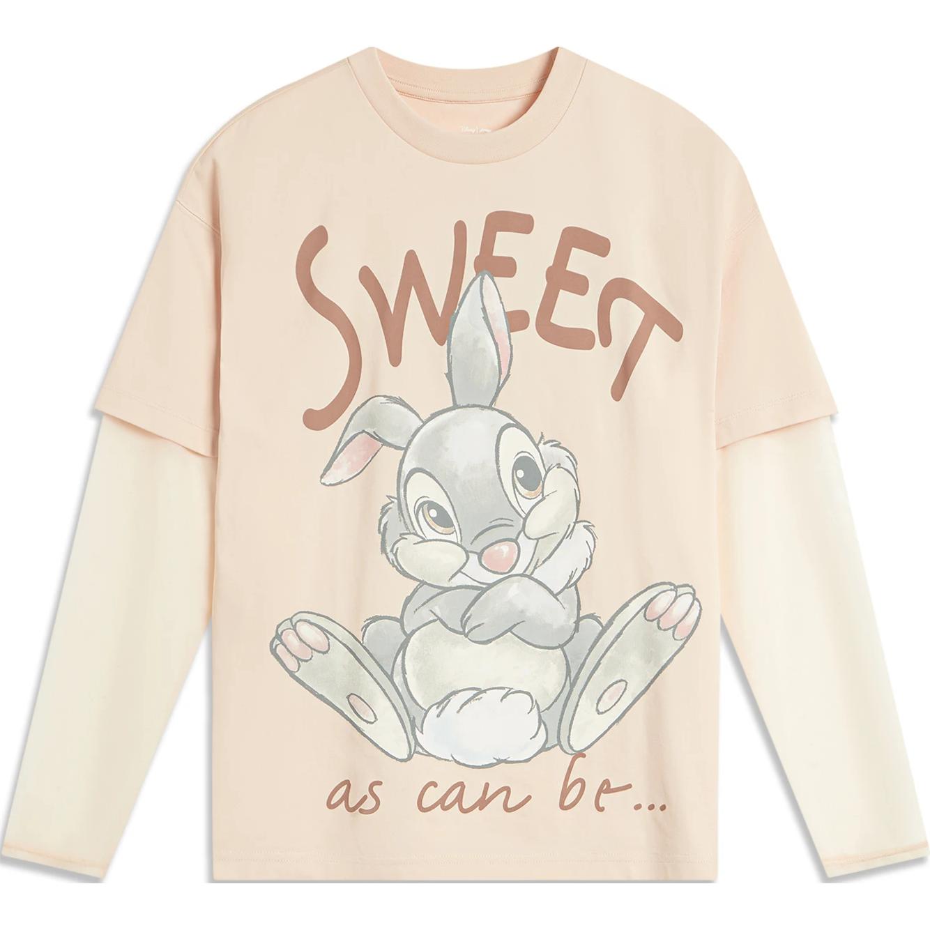 

Футболка LiNing x Disney Sports Life Collection женская нежно-розового цвета