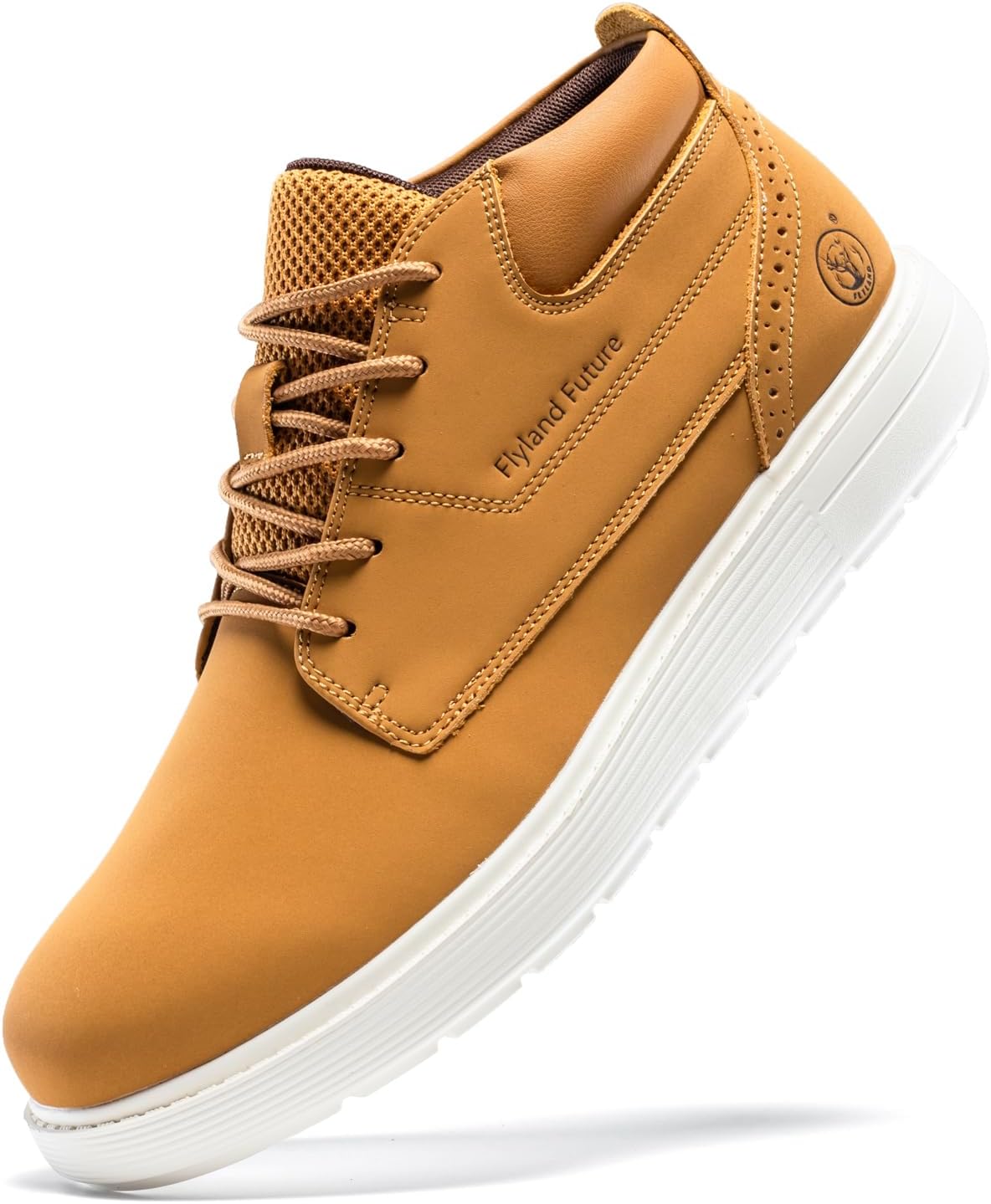 

Мужские ботинки-чукка, повседневные модные кроссовки на шнуровке, кожаные ботильоны, легкие туфли для ходьбы и вождения Oimkoi, золотой