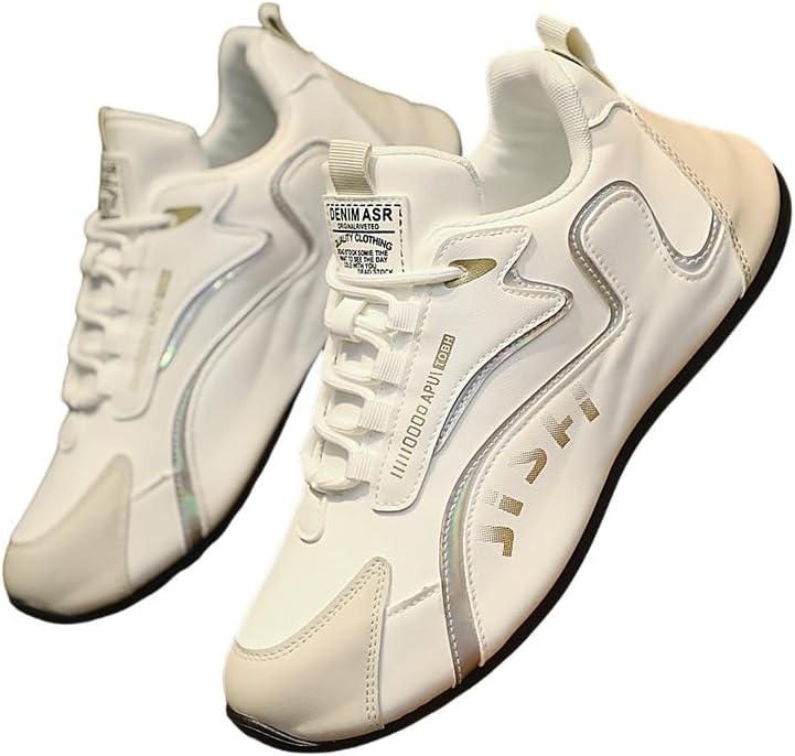 

Мужские стильные кроссовки Мужская спортивная обувь - легкие, удобные - вентилируемые кроссовки для активного отдыха целый день Minlaidian, белый