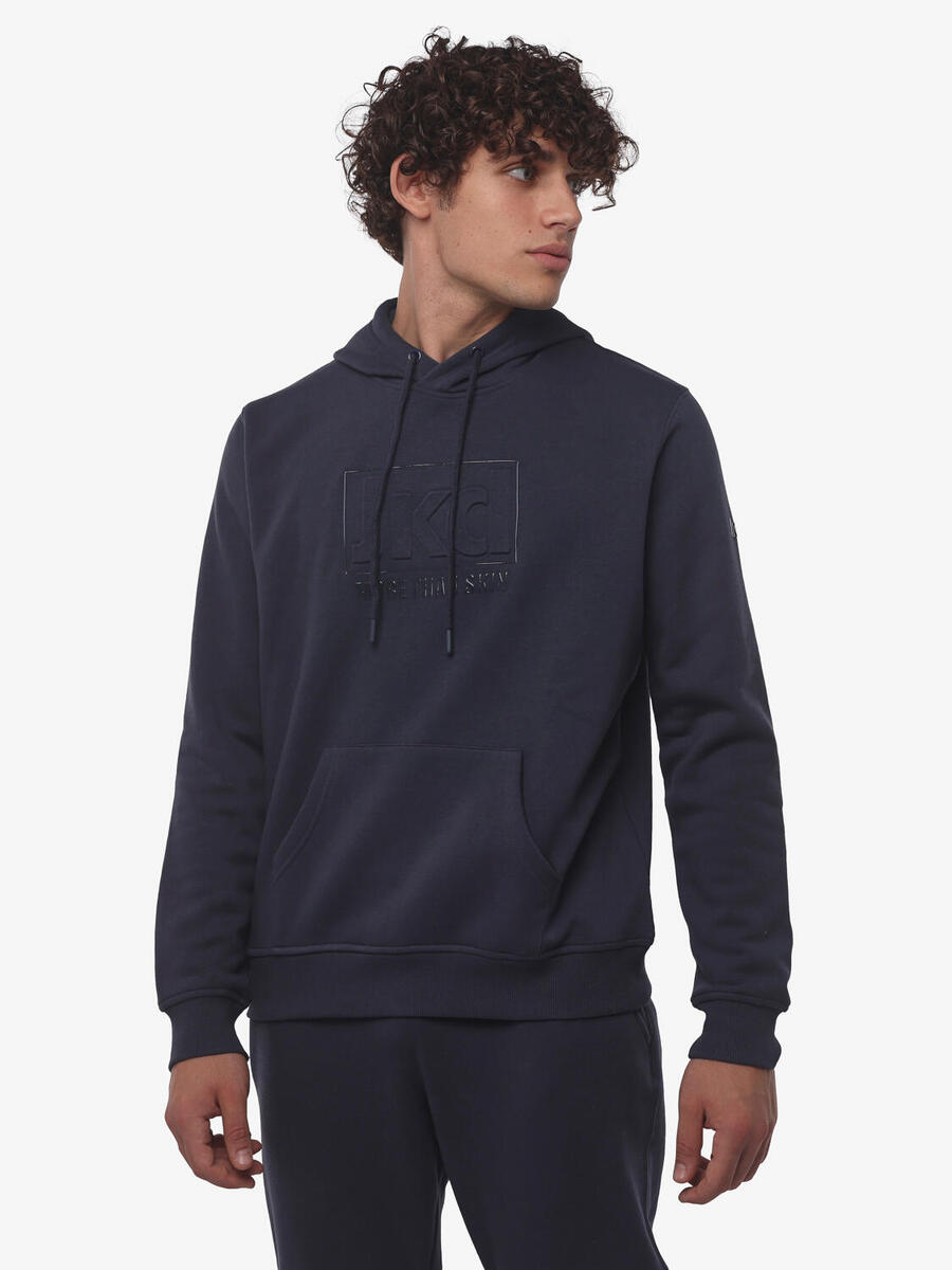 

JAKED Мужская хлопковая толстовка для фитнеса темно-синего цвета