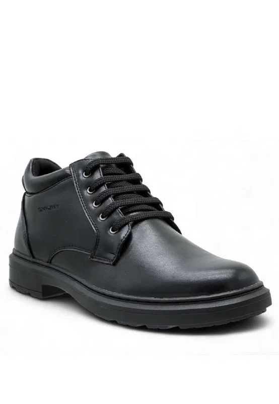 Мужские лоферы slip-on, кожаные, модель 250130181 Knight, черный — фото 2