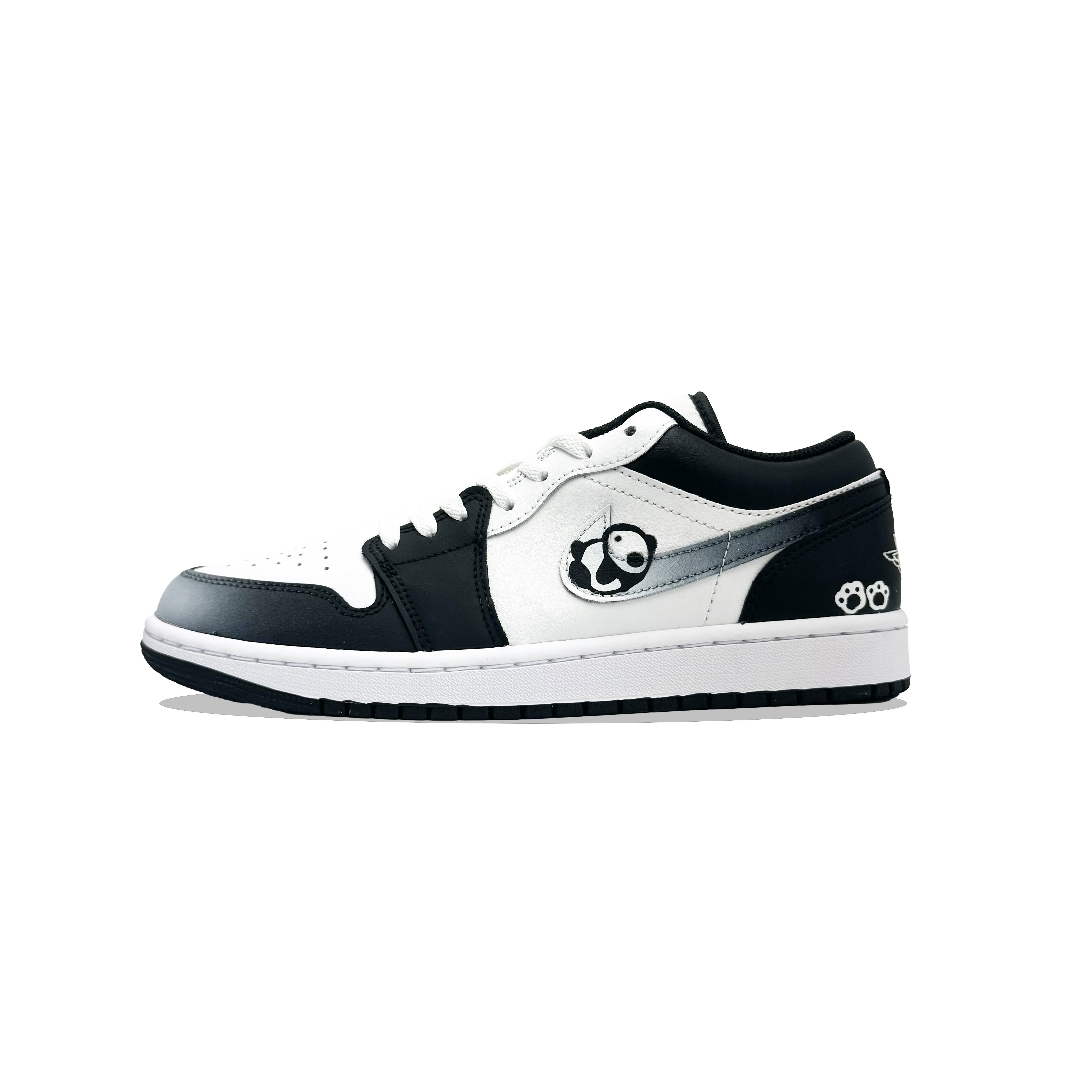 

Кроссовки Air Jordan 1 Vintage Basketball Shoes Men Low-top White, черный