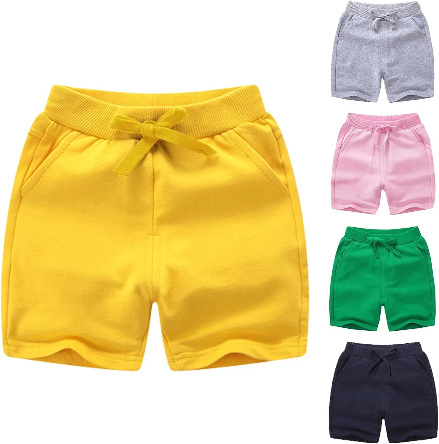 Шорты спортивные детские Cotton, желтый