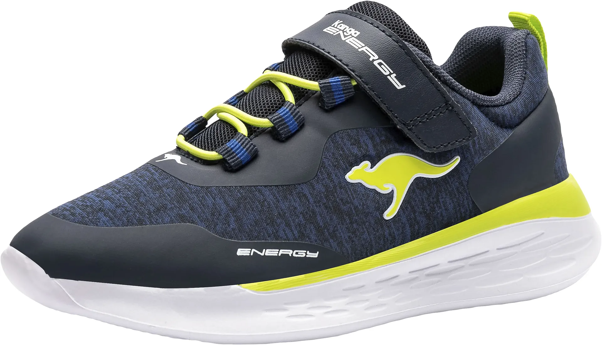

Кроссовки KangaROOS "KQ-Fleet EV", с застежкой-липучкой, цвет Navy-Lime