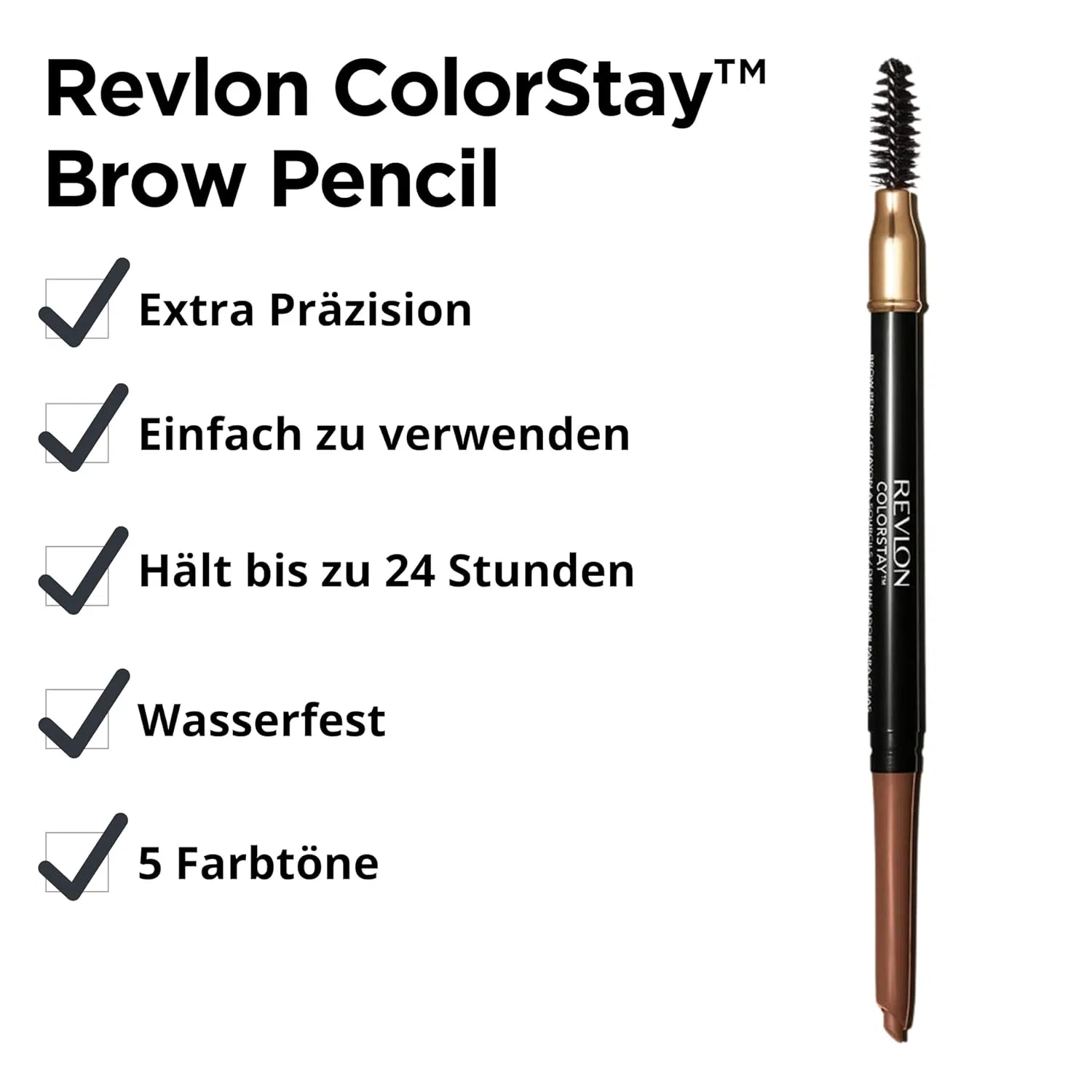Карандаш для бровей «ColorStay» от Revlon Revlon, Brown — фото 2