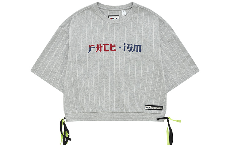 

FILA FUSION Укороченный топ из коллекции Sports Life x FACETASM, женский, серый, цвет «меланжевый»