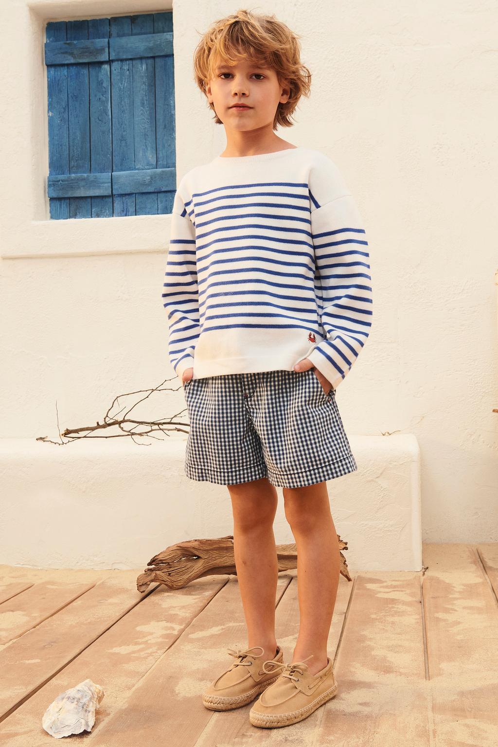 

Вязаный свитер в полоску ZARA, цвет Stripes