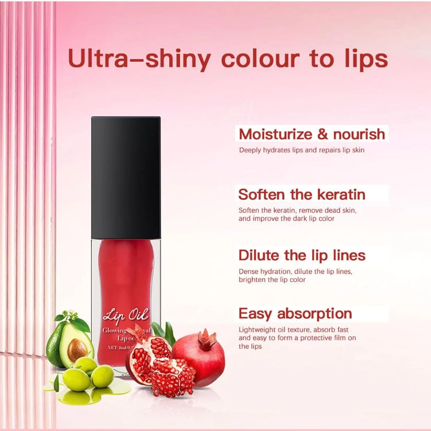 Набор для губ Peel Off Lip Liner & Tinted Lip Oil Kit, Beauty Searcher, 2 предмета, 1 мл, #2&2 — фото 4