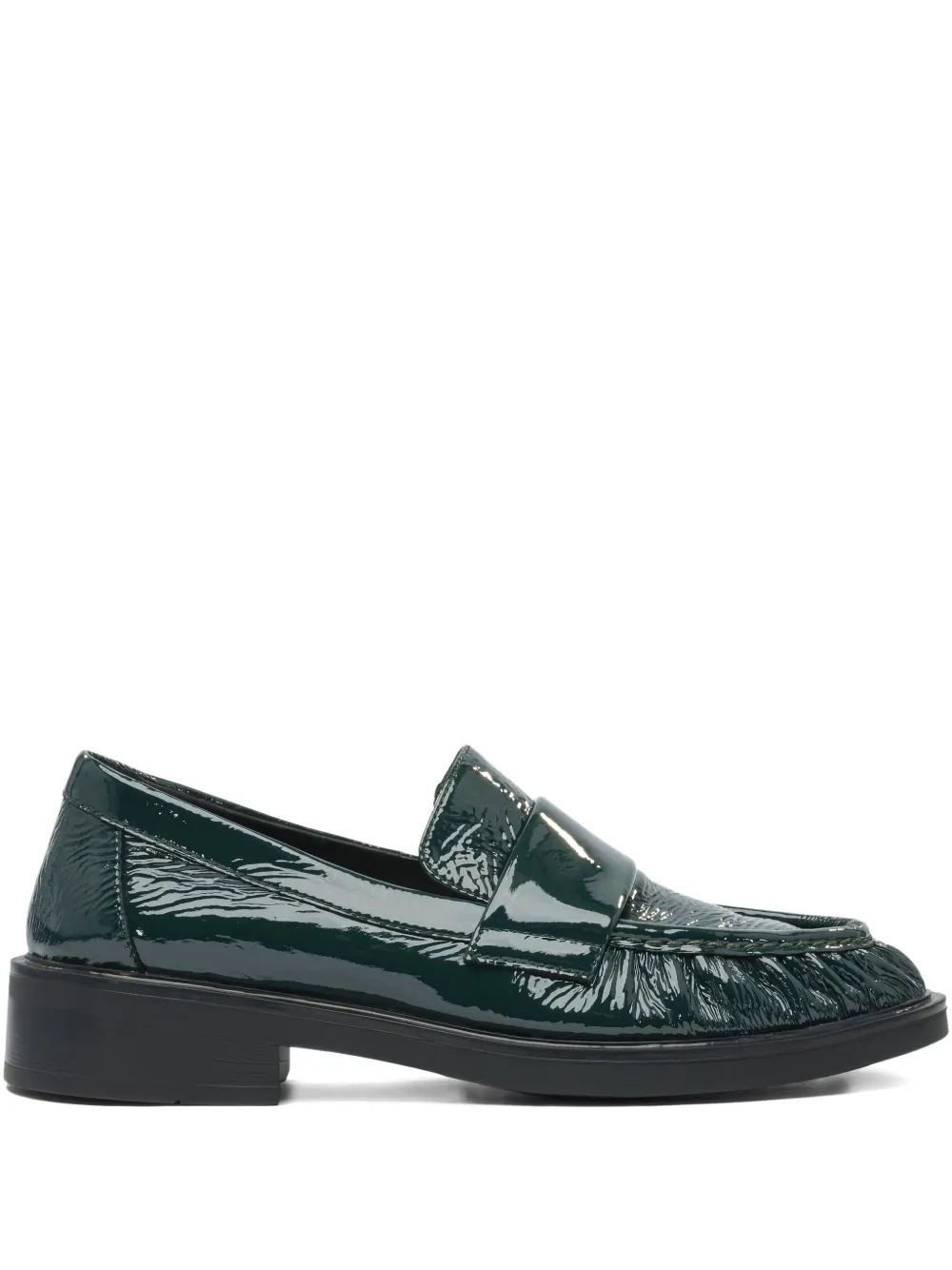 Кожаные лоферы strategia shoes, зеленый
