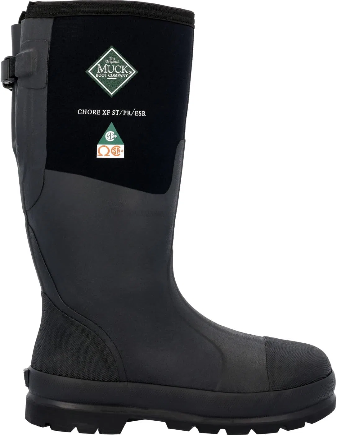 Ботинки Muck Men's Chore Classic Steel Toe Wide Calf, Black