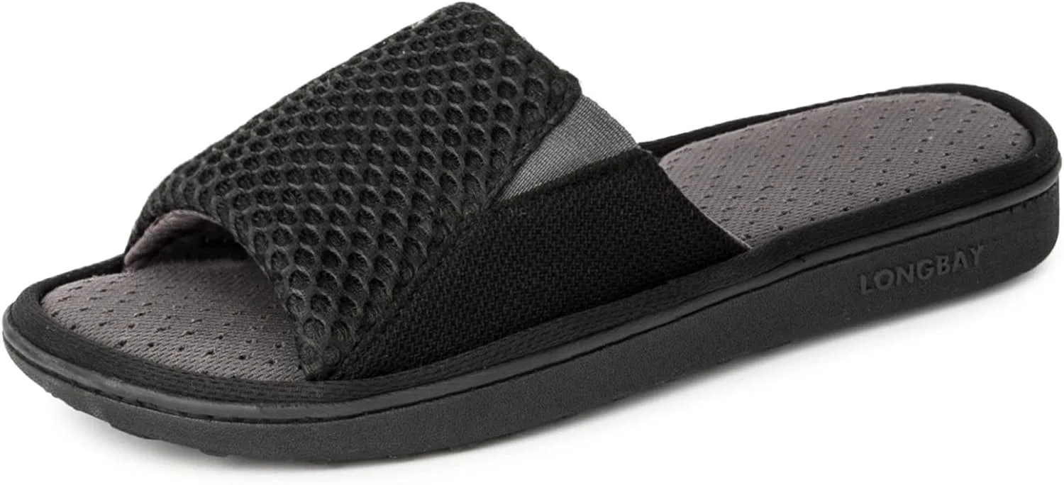 Тапочки с дышащей сеткой LongBay, Black