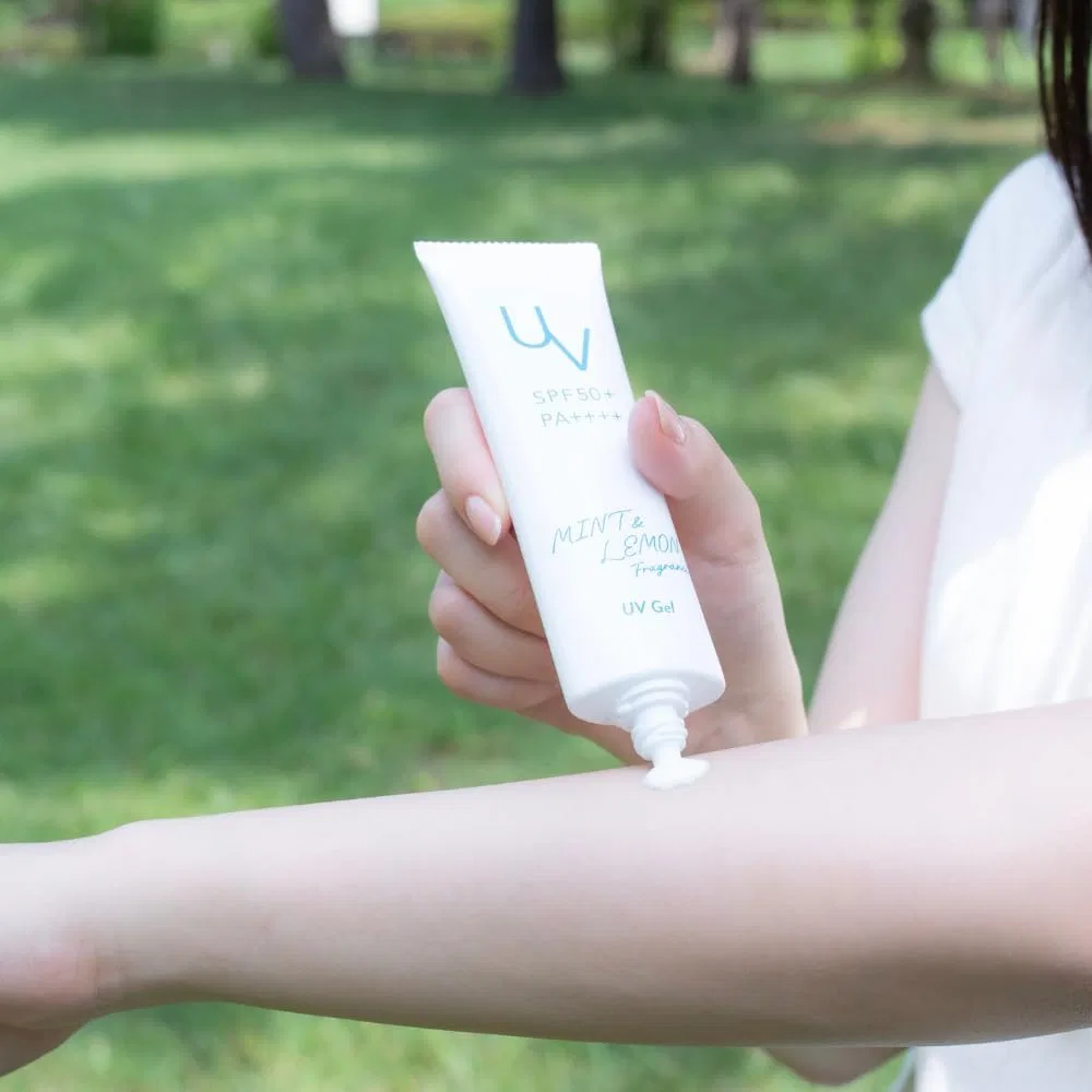 Солнцезащитный гель Mint & Lemon UV Gel SPF50+ PA++++ Tree of Life, 1 шт, белый — фото 4