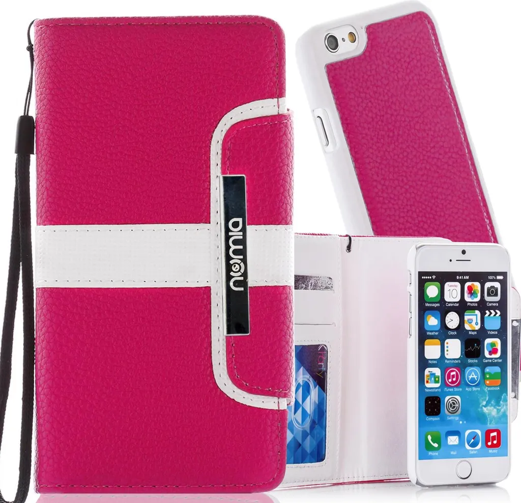 

Чехол для Apple Iphone 5C Numia Bookstyle 2 в 1 Розовый Белый