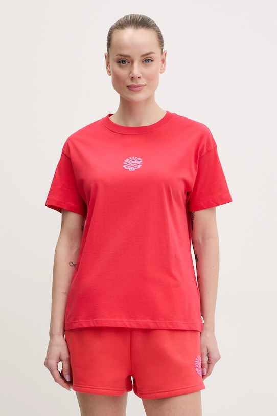 

Хлопковая футболка Rip Curl, красный