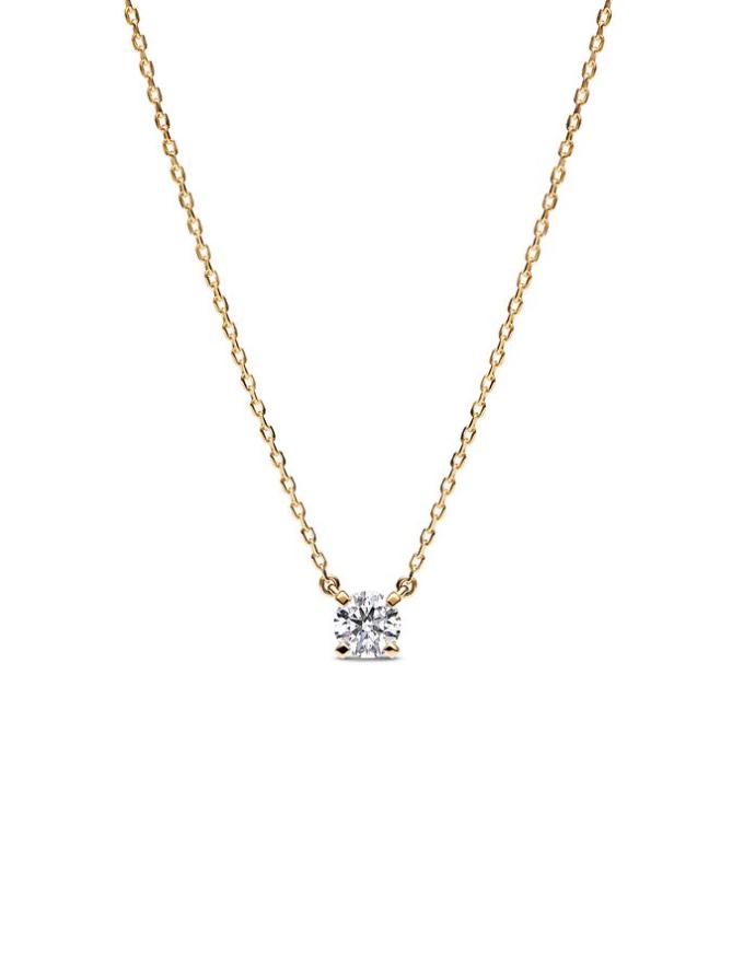 

Ожерелье Pandora Era Lab-Grown Diamond Pendant Necklace, золото