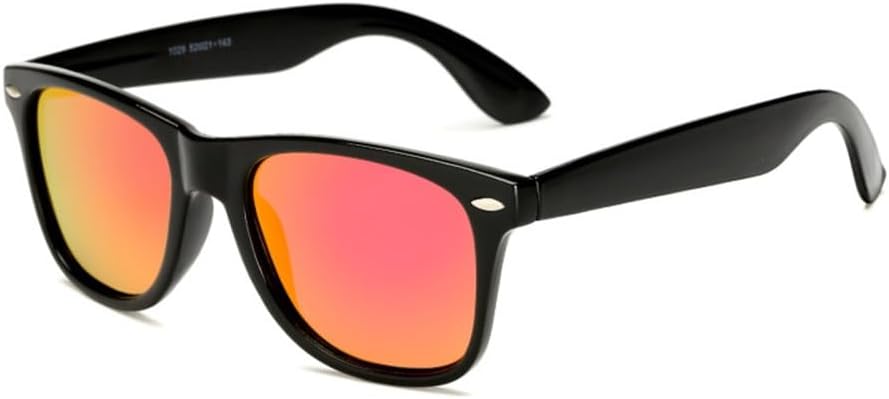 

Солнцезащитные очки для мужчин, поляризованные, для женщин, с зеркальными синими линзами, для ночного вождения, с защитой UV400, летние солнцезащитные очки VFDHN, 5 Black Red