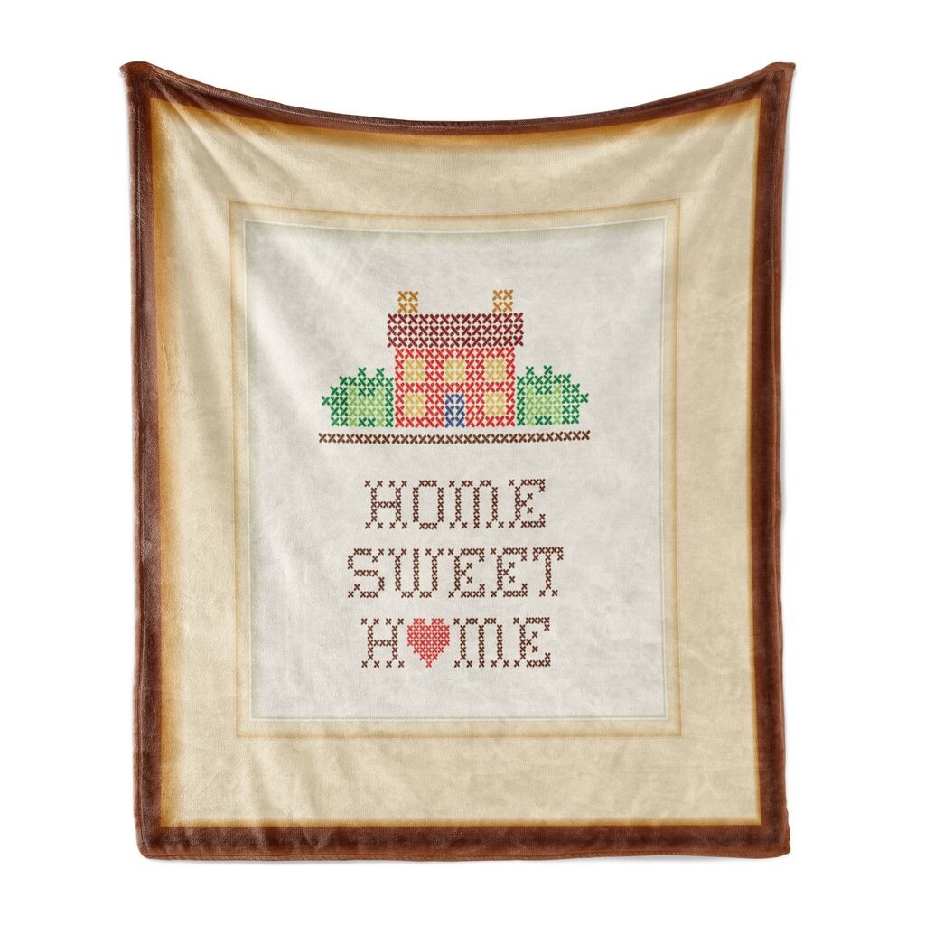 

Мягкое фланелевое флисовое одеяло ABAKUHAUS Proverb, Craft House, уютный плюш для использования в помещении и на улице, 125 x 175 см, разноцветное