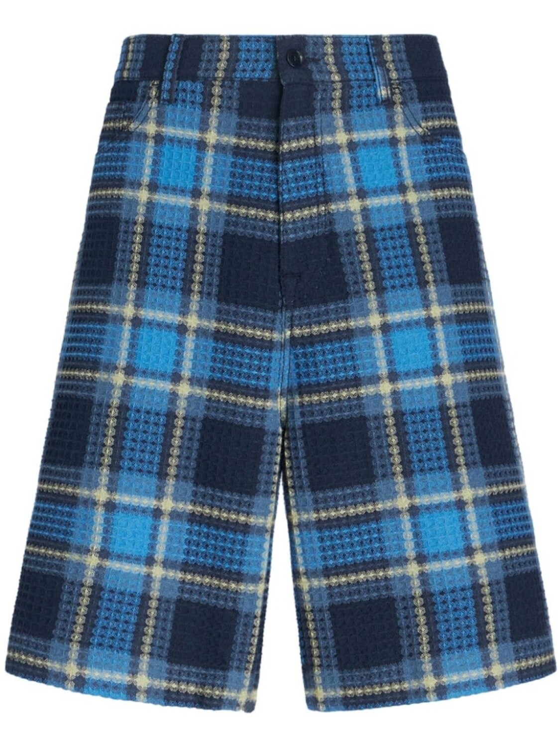 

ETRO жаккардовые шорты-бермуды в клетку, синий