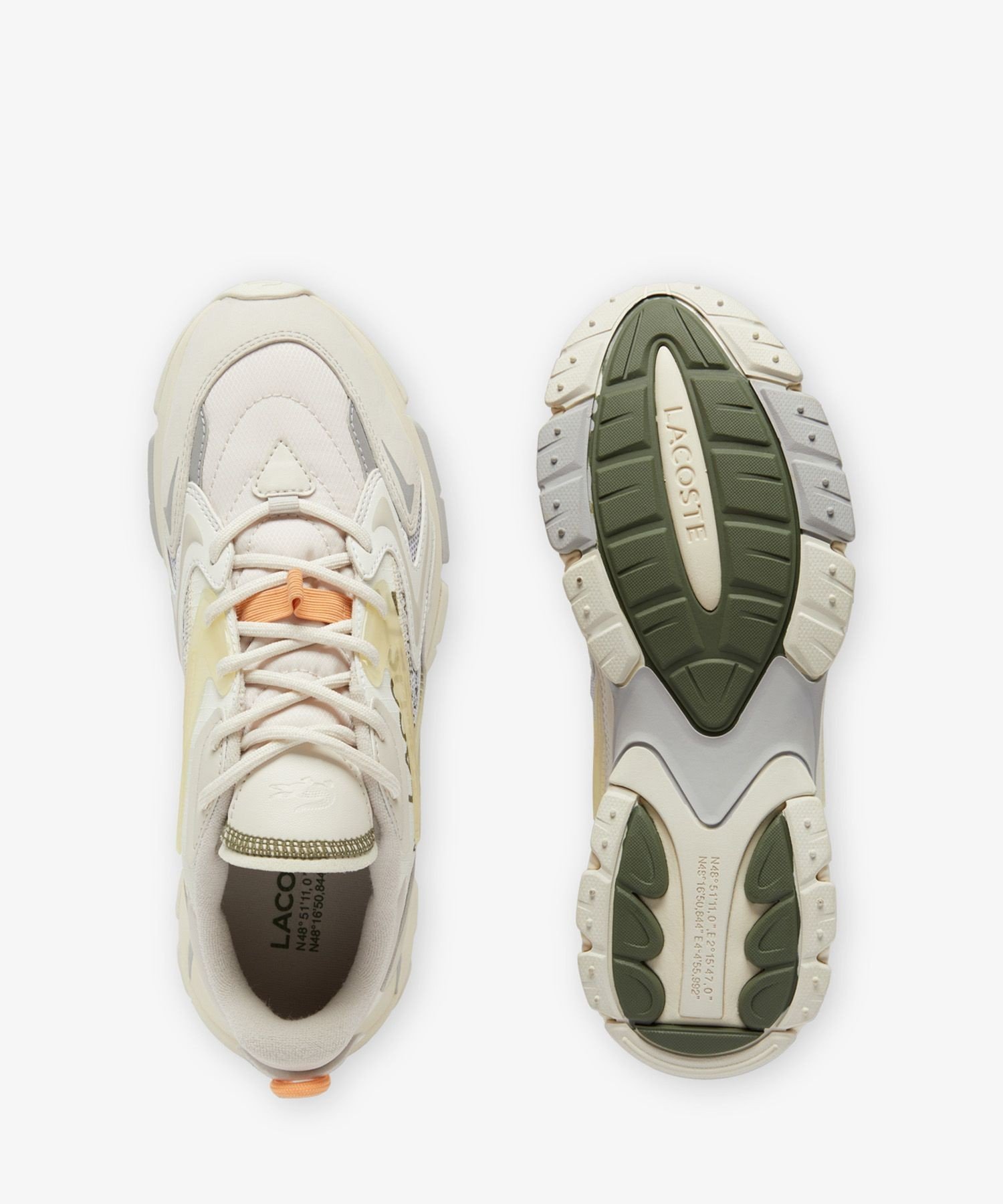 Мужские кроссовки на платформе L003 NEO TECH 224 1 SMA LACOSTE, Natural — фото 4