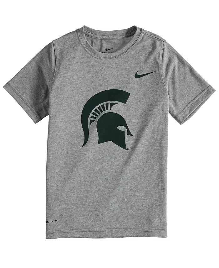 

Футболка Big Boys Heather Gray Michigan State Spartans с логотипом Legend Performance Nike