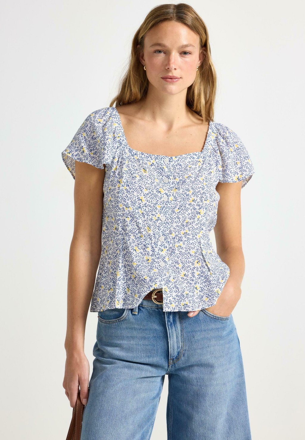 

Блуза SHORT-SLEEVED Lindex, белый