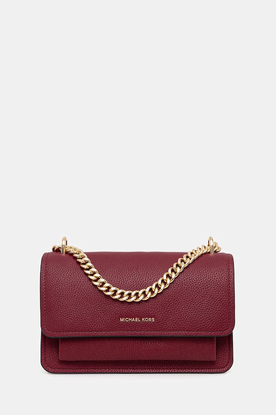

Кожаная сумка Michael Michael Kors, бордовый