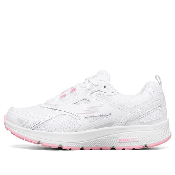 Кроссовки go run consistent 'white pink' Skechers, белый