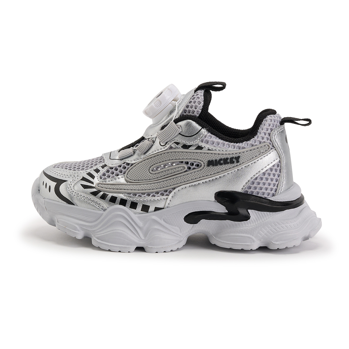 

Детские повседневные нескользящие износостойкие дышащие ботинки Kids' Disney, серебристо-черный