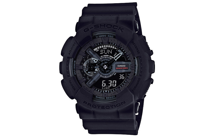 

Мужские черные часы GA-135A-1A CASIO