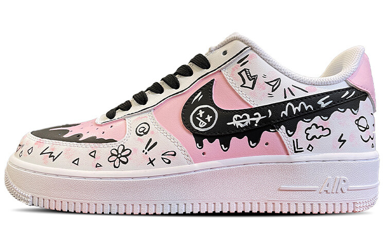 

Кроссовки для скейтбординга Air Force 1 женские, низкие, черные/пудровые Nike, Черный, Кроссовки для скейтбординга Air Force 1 женские, низкие, черные/пудровые Nike
