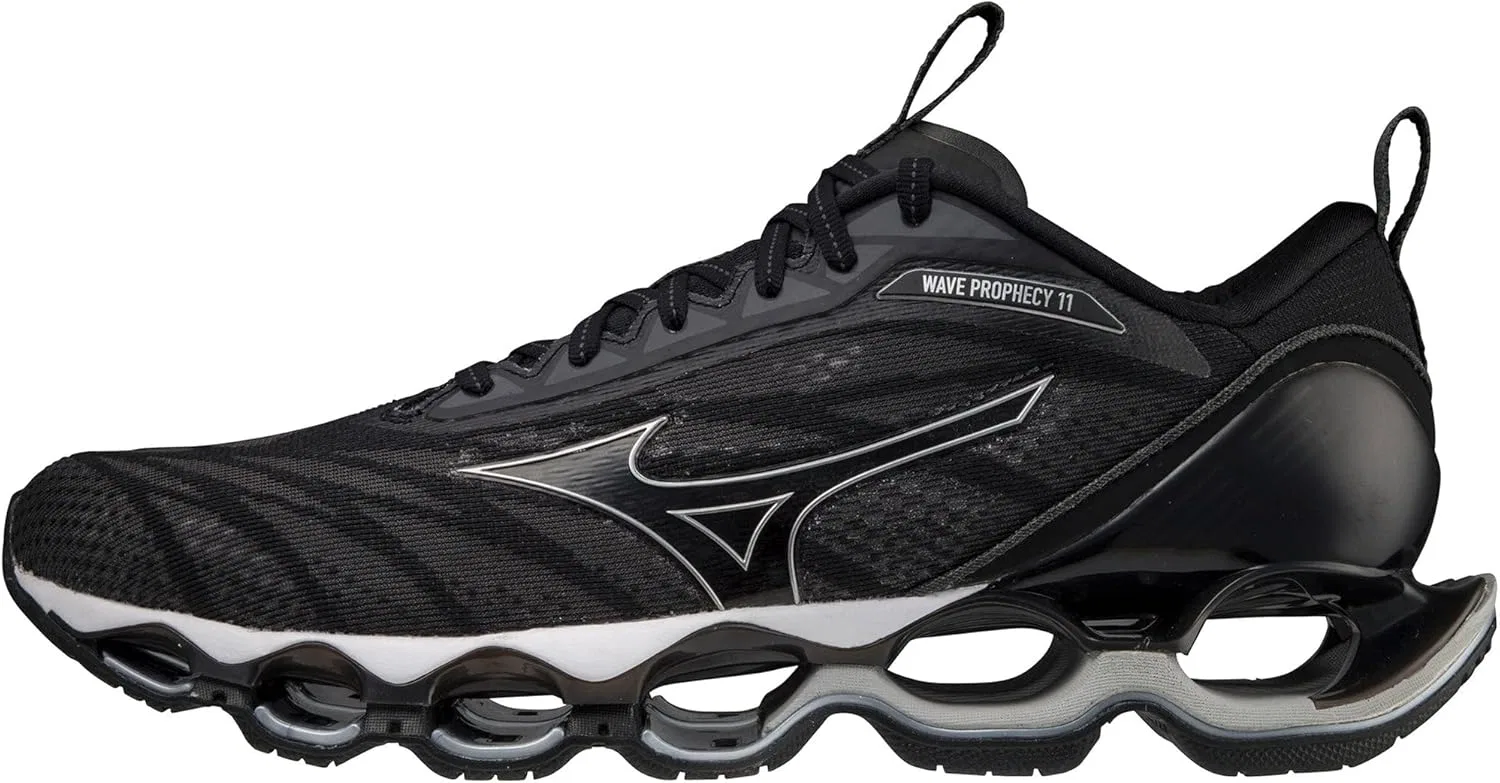Кроссовки Mizuno Unisex Welle Prophecy 11 для бега, Dark Shadow Silver Black