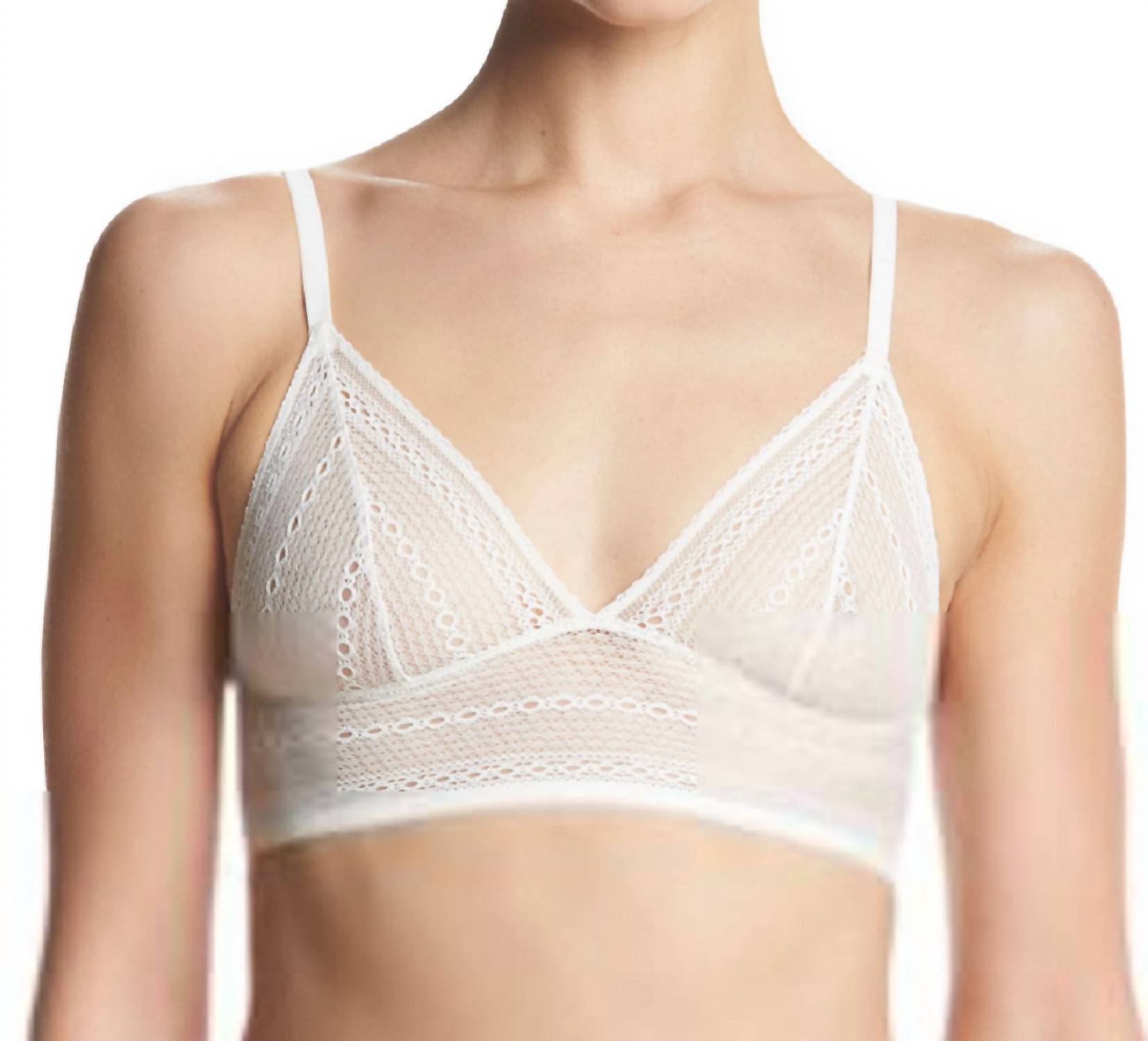 

Стандартный бюстгальтер Ombre Triangle цвета слоновой кости Calvin Klein