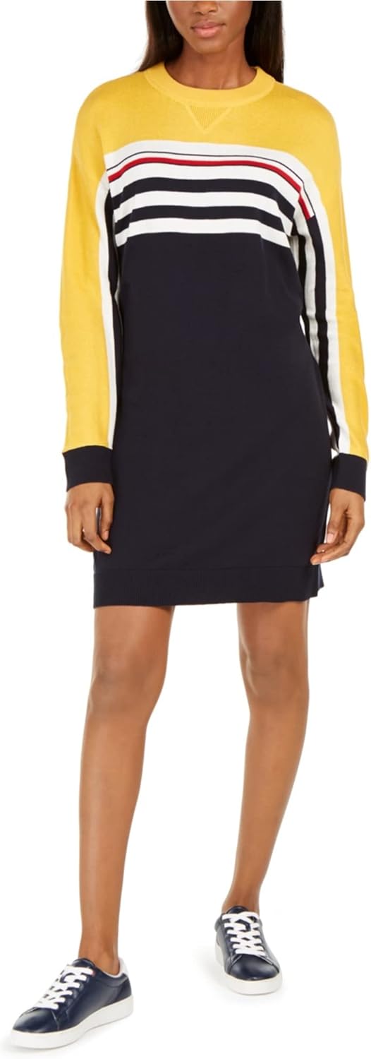 

Женское платье-свитер в полоску от Tommy Hilfiger, Yellows