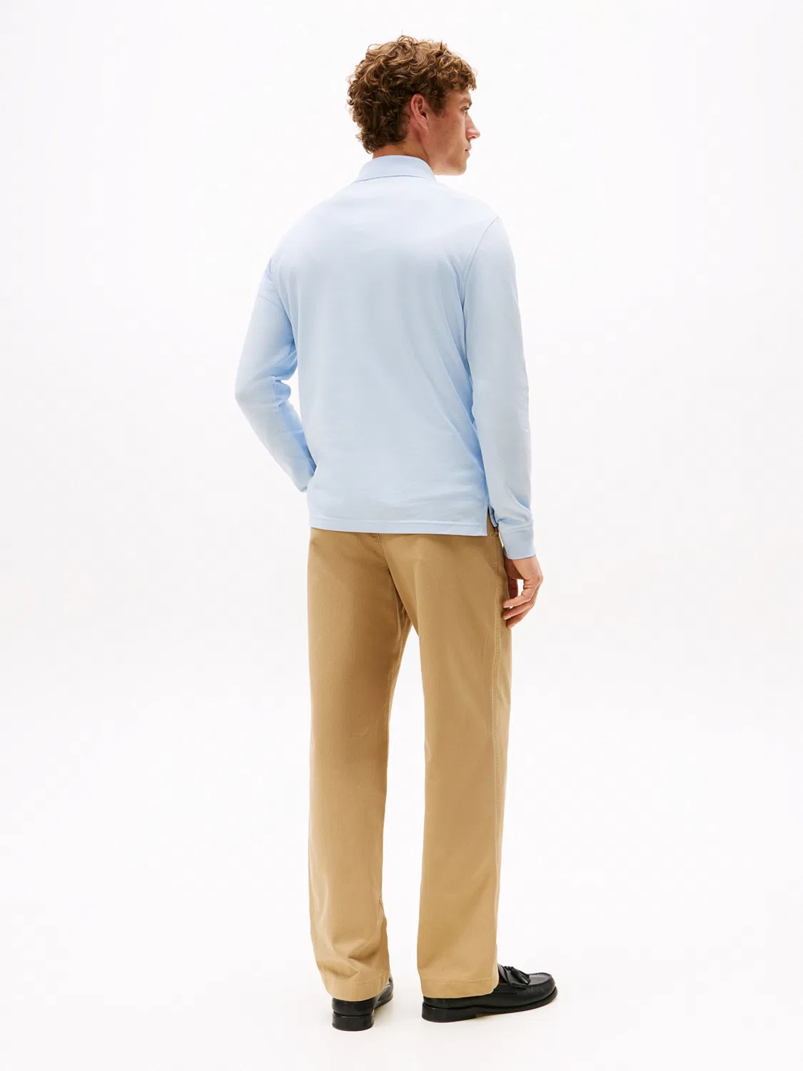 Футболка '1985 REGULAR LS POLO' Tommy Hilfiger, Light Blue — фото 3
