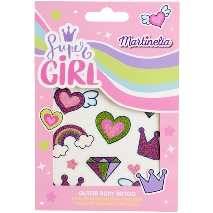 

Блестящие временные татуировки Super Girl 68022 Martinelia