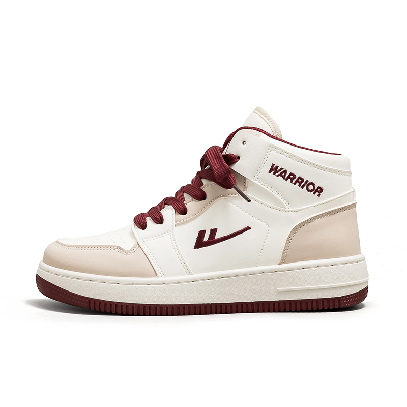 

WARRIOR Скользоустойчивые, износостойкие, увеличивающие рост высокие кроссовки для скейтбординга Unisex Light Beige Dark Beige